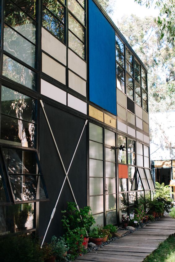 Eames House (previously known as Case Study House No. 8), Charles and Ray Eames, 1945.