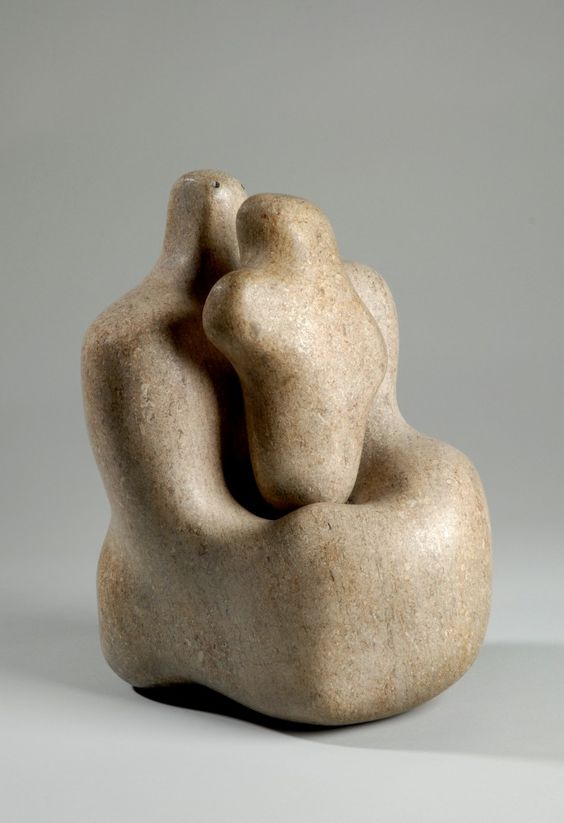 Mother and Child, Barbara Hepworth, 1934. The mother and child theme is frequent occurrence concept of Hepworth, after she gave birth to her first son. In the same year where she made the Mother and Child sculpture she gave birth to triplets. The piece is one of her sculptures that symbolise her emotional state of being.