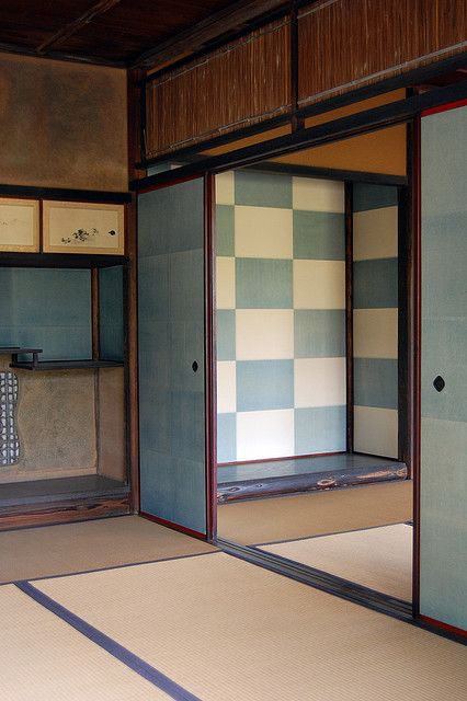 Inside the Shokin–tei. Katsura Imperial Villa from the 17th–century.